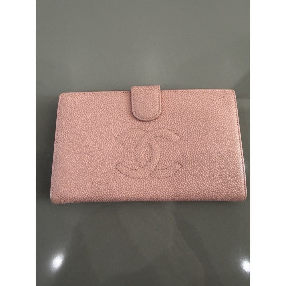 Chanel Long Wallet Pink CaviarSkin